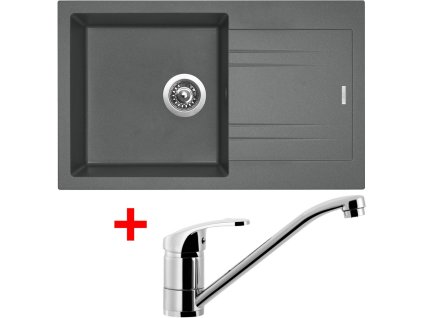43197 1 set sinks linea 780 n titanium pronto