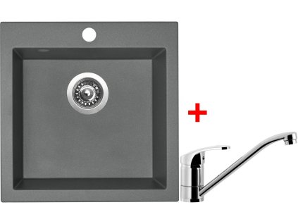 45621 1 set sinks viva 455 titanium pronto