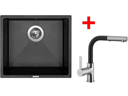 49263 1 set sinks frame 457 metalblack enigma s gr