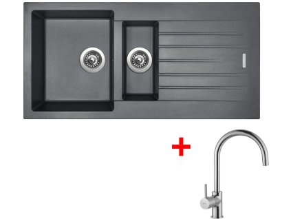 49350 1 set sinks perfecto 1000 1 titanium vitalia