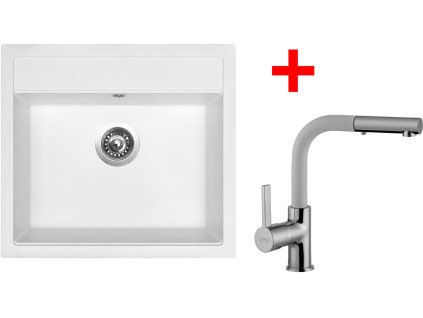 Set Sinks SOLO 560 Milk+ENIGMA S GR + Čistící pasta Sinks na dřezy