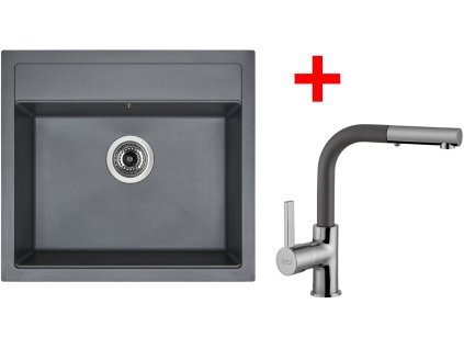 Set Sinks SOLO 560 Titanium+ENIGMA S GR + Čistící pasta Sinks na dřezy