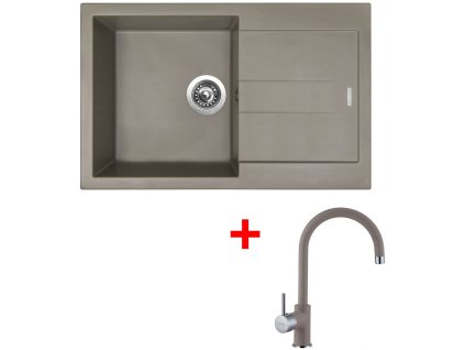 49596 1 set sinks amanda 780 truffle vitalia gr