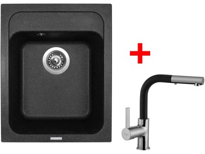 Set Sinks CLASSIC 400 Granblack+ENIGMA S GR + Čistící pasta Sinks na dřezy