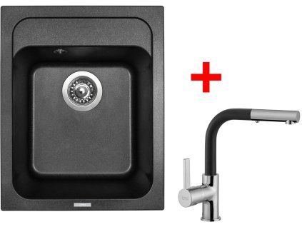 49878 1 set sinks classic 400 metalblack enigma s gr