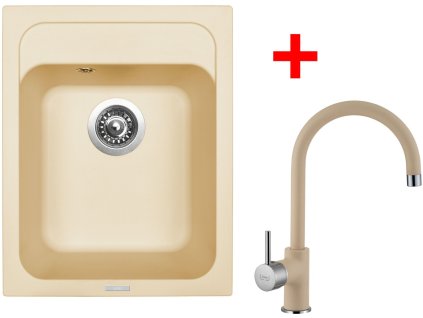 Set Sinks CLASSIC 400 Sahara+VITALIA GR + Čistící pasta Sinks na dřezy