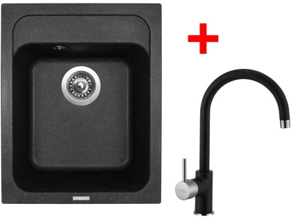 49887 1 set sinks classic 400 granblack vitalia gr