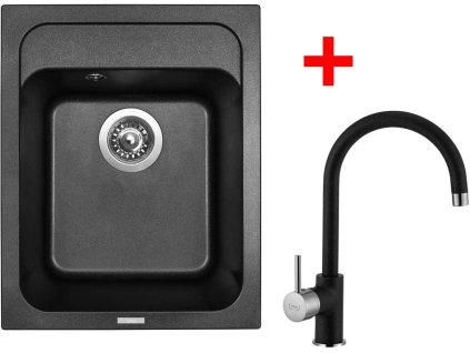 49890 1 set sinks classic 400 metalblack vitalia gr