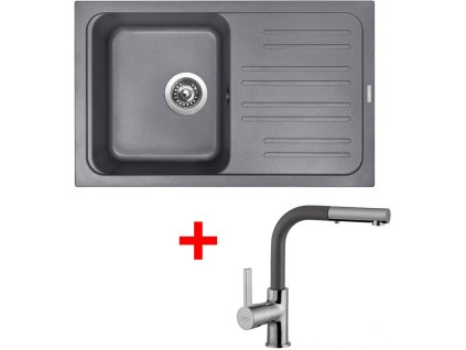 Set Sinks CLASSIC 740 Titanium+ENIGMA S GR + Čistící pasta Sinks na dřezy