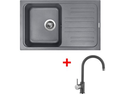 Set Sinks CLASSIC 740 Titanium+VITALIA GR + Čistící pasta Sinks na dřezy