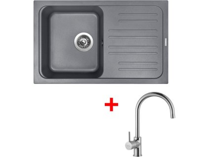 Set Sinks CLASSIC 740 Titanium+VITALIA + Čistící pasta Sinks na dřezy