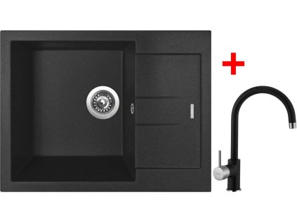 50238 1 set sinks amanda 650 metalblack vitalia gr
