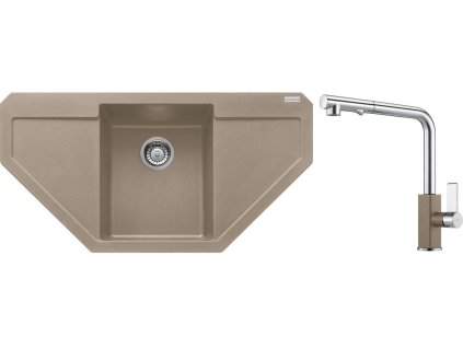 Set Franke MRG 612 E Kašmír + Franke FG 0392 Chrom-Kašmír
