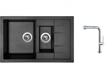 83484_granitovy-drez-sinks-crystal-780-1-metalblack-drezova-baterie-sinks-slim-s