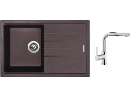 84975_granitovy-drez-sinks-best-780-marone-drezova-baterie-sinks-enigma-s-chrom