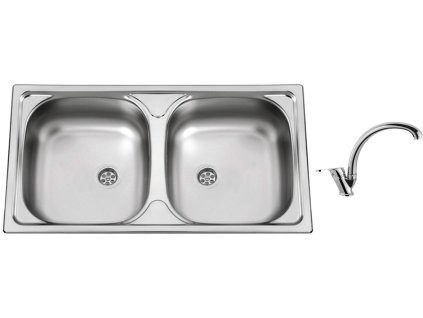 85827_nerezovy-drez-sinks-okio-780-duo-m-0-5mm-matny-drezova-baterie-sinks-bater