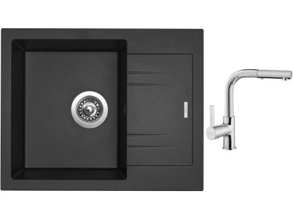 87348_granitovy-drez-sinks-linea-600-n-metalblack-drezova-baterie-sinks-enigma-s