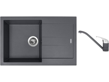 87711_granitovy-drez-sinks-amanda-780-titanium-drezova-baterie-sinks-capri-4-tit