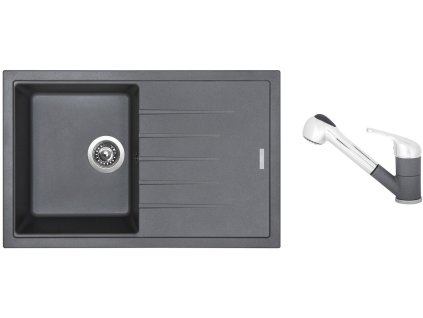 87789_granitovy-drez-sinks-best-780-titanium-drezova-baterie-sinks-capri-4-s-tit