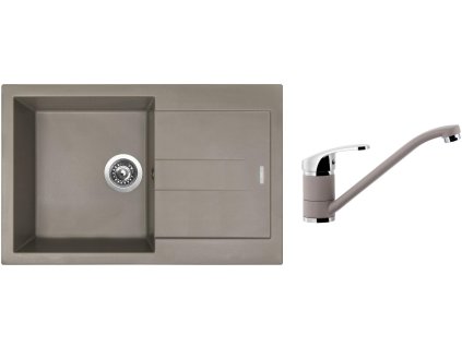 87792_granitovy-drez-sinks-amanda-780-truffle-drezova-baterie-sinks-pronto-truff