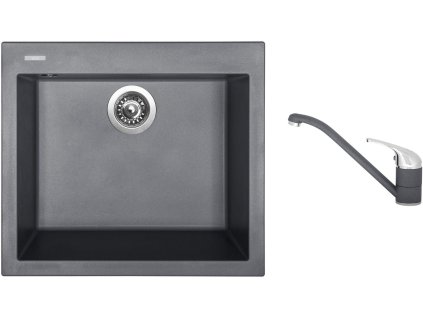 88590_granitovy-drez-sinks-cube-560-titanium-drezova-baterie-sinks-capri-4-titan