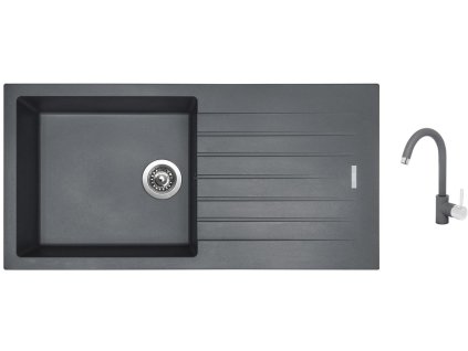 89454_granitovy-drez-sinks-perfecto-1000-titanium-drezova-baterie-sinks-mix-35-t