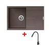 Sinks ULTIMA 790 Marone + ELASTA S černá matná