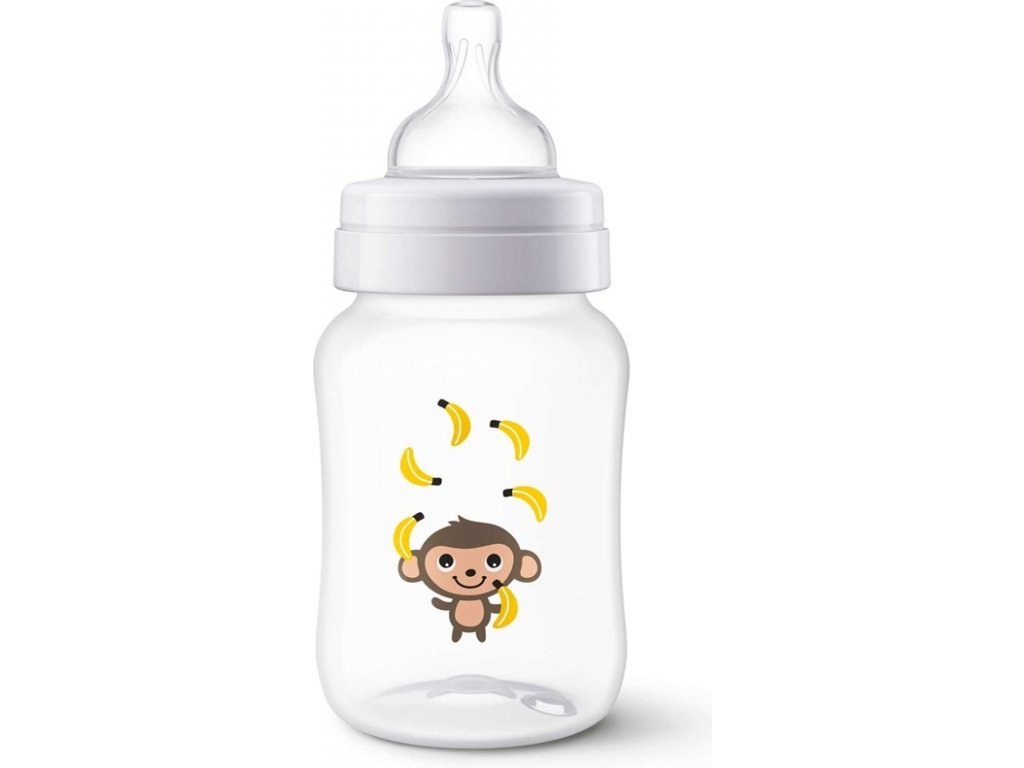 avent kojenecká láhev classic opice