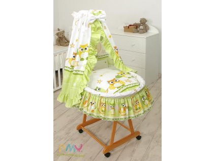 prouteny-kosik-pro-miminko-zelene-sovy