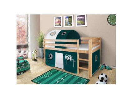 dětská vyvýšená postel gool fotbal