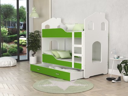 dětská patrová postel s úložným prostorem pokoj foto (2)