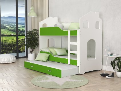 dětská patrová postel domek (5)