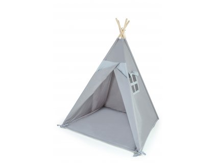 dětský stan teepee stan týpí světle šedý 2