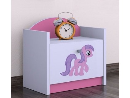 noční stolek szn02 růžový pony (5)