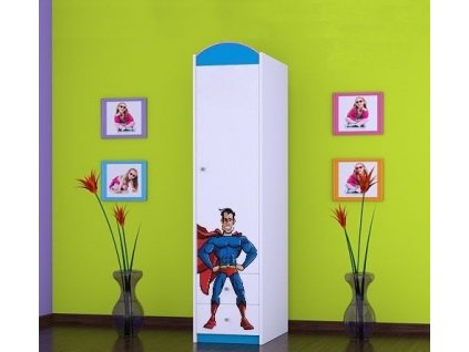 šatní skříň sz 01A s obrázkem superman (8)
