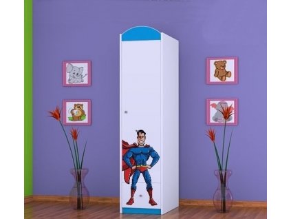 dětská skříň sz03 s obrázkem superman (4)
