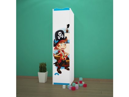 sz02 šatní skříň s obrázkem tyč 11 pirát (3)