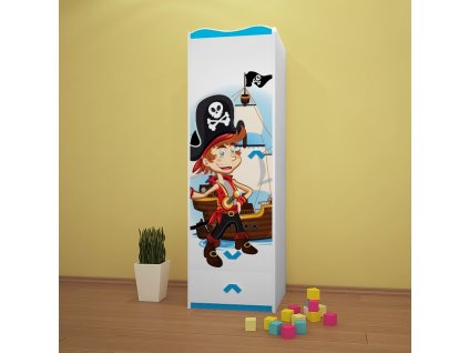 sz04 dětská šatní skříň s obrázkem pirát 11 (3)