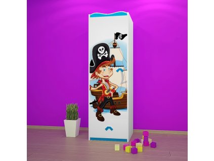sz05 dětská šatní skříň s obrázkem pirát 11 (3)