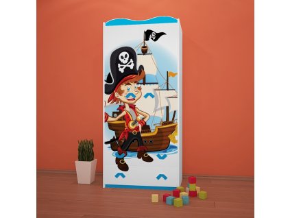 sz06 dětská šatní skříň s obrázkem pirát 11 (3)