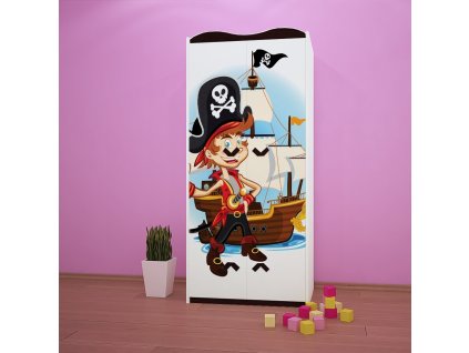 sz07 dětská šatní skříň s obrázkem pirát 11 (11)