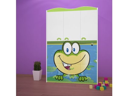 sz09 dětská šatní skříň s obrázkem 10 žába a čáp (7)