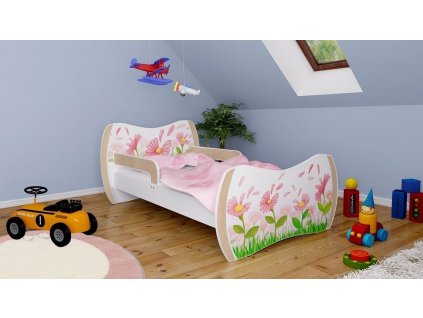 dětská postel s obrázkem létající květy (3)