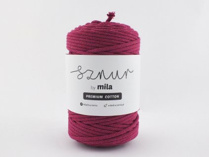 bavlněná šňůra mila premium cotton AMARANT