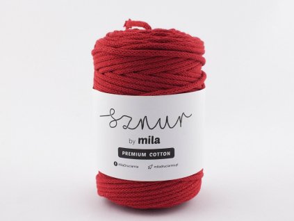 bavlněná šňůra premium cotton ČERVENÁ