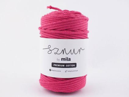 bavlněná šňůra premium cotton FUKSIOVÁ