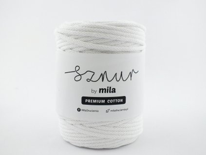 bavlněná šňůra premium cotton BÍLÁ