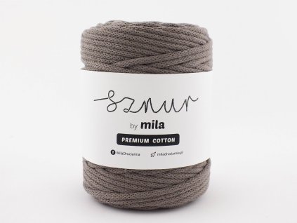 bavlněná šňůra premium cotton MOKKA