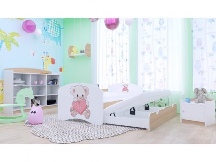 svetpokoju dětská postel pro dvě děti medvídek