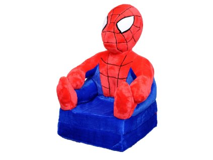 plyšové rozkládací křesílko spider man